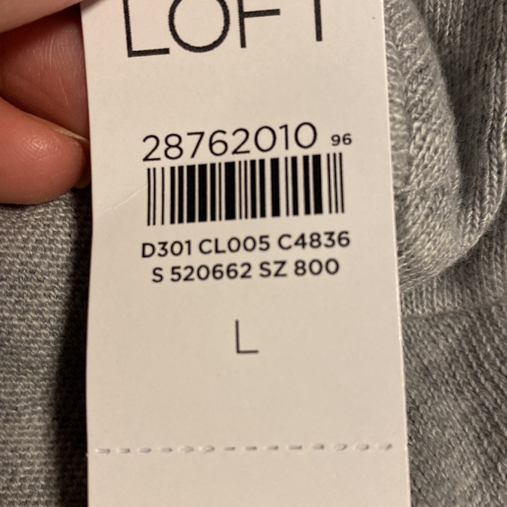 NWT LOFT LONG SLEEVE TOP SIZE L - Picture 6 of 6